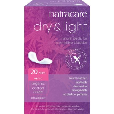 NATRACARE inkontinenční vložky Dry&Light SLIM- 20ks