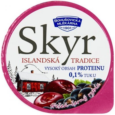 Bohušovická mlékárna Skyr třešně černý rybíz 130 g – Hledejceny.cz