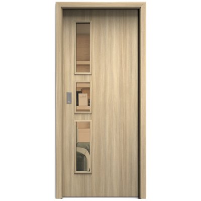 Sapeli Elegant Komfort M33 posuvné dub Hikari 60 x 197 cm Planibel bronz – Hledejceny.cz