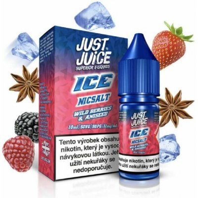 Just Juice Salt ICE Wild Berries & Aniseed 10 ml 20 mg – Zboží Mobilmania