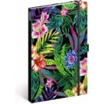 Presco Group Notes Tropical linkovaný, 13 × 21 cm – Zboží Mobilmania