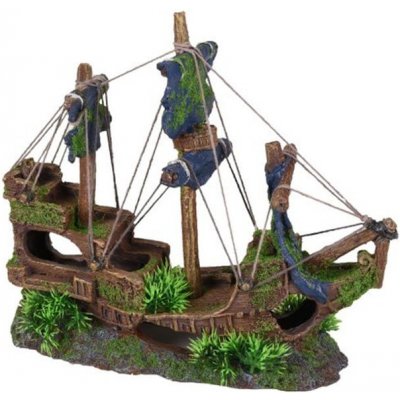 Flamingo Moza vrak lodi 31x11x27 cm – Hledejceny.cz