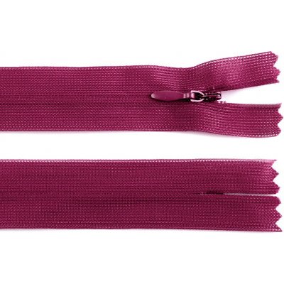 Spirálový zip skrytý šířka 3 mm délka 60 cm dederon Barva: 640 Ibis Rose – Hledejceny.cz
