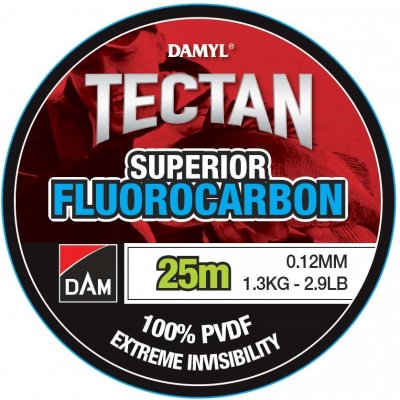DAM Damyl Tectan Superior Fluorocarbon Invisible 25 m 0,8 mm 29,2 kg – Zboží Dáma