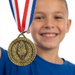 Medaile zlatá plastová 5 cm – Sleviste.cz