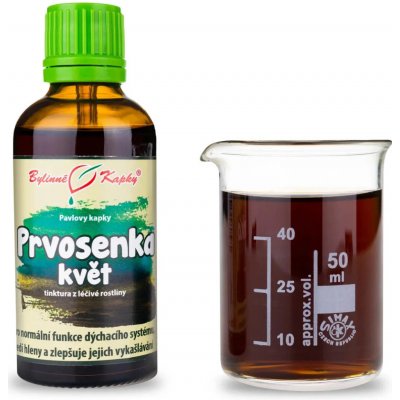 Bylinné kapky Prvosenka petrklíč kořen tinktura 50 ml – Hledejceny.cz
