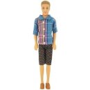 Panenky Barbie Barbie Model Ken modré tričko