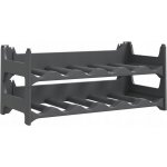 vidaXL Stojan na víno pro 12 lahví PP stohovatelný – Sleviste.cz