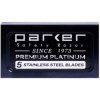Holící strojek příslušenství Parker Premium Platinum žiletky 5 ks