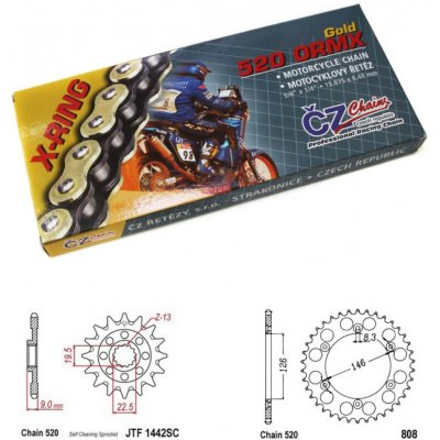 ČZ Řetězová sada Suzuki RM-Z 250 13-20 – Hledejceny.cz