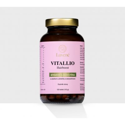 Luvené Vlasová výživa Vitallio Hairboost 120 tablet – Hledejceny.cz