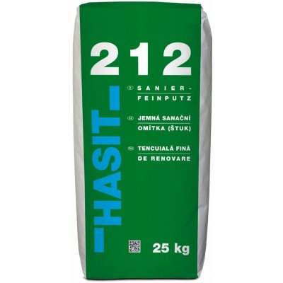 Omítka sanační Hasit 212 Feinputz 0-0,5 mm – 25 kg – Hledejceny.cz