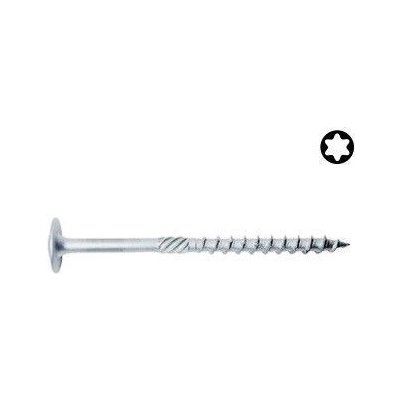 vrut stavební talířová hlava 6*30mm TORX30 Zn bílý – Hledejceny.cz