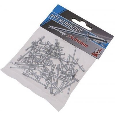 Nýty ALU 4. 0x6mm 50ks – Hledejceny.cz