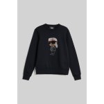 Karl Lagerfeld mikina IKONIK KARL sweatshirt černá – Zboží Mobilmania