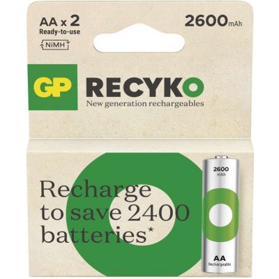 GP ReCyko AA 2600 mAh 2ks AB121GPNAAP2