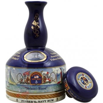 Pusser´s British Navy Nelsons Blood Yachting Decanter 15y 42% 1 l (holá láhev)