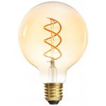 Lumines LED filamentová žárovka LUMINES, E27, G95, 5W, extra teplá bílá – Zboží Živě
