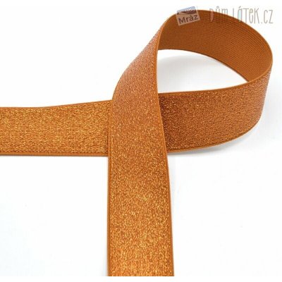Pruženka s lurexem šíře 40 mm, terakota – Zbozi.Blesk.cz