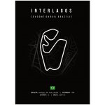 Jen tak z lásky Plakát Závodní okruhy Rozměr plakátu: 50 x 70 cm, Závodní okruh: Interlagos, Barevná varianta: Bílá – Zboží Dáma