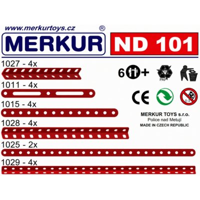 Merkur ND 101 Pásky a úhelníky 22ks – Zboží Živě