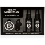 Percy Nobleman Beard Care šampon na vousy 30 ml + olej na vousy 30 ml + vosk na knír 20 ml + hřebínek na vousy dárková sada