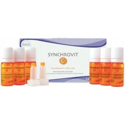 Synchroline Synchrovit C lipozomální sérum proti stárnutí pleti 6 ks 10% Pure Vitamin C + SOD + Zinc; Anti Wrinkle Synchronized Effect 6 x 5 ml