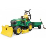 Bruder 62104 BWORLD Zahradní traktor John Deere X949 s figurkou a příslušenstvím – Zboží Dáma