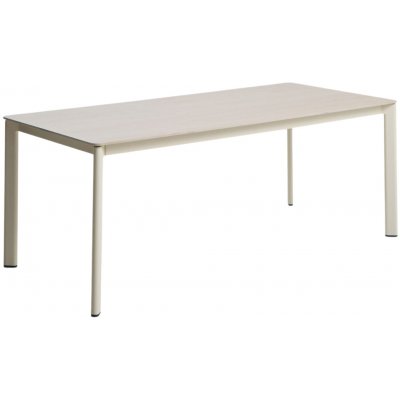 Kave Home zahradní stůl s keramickou deskou Anafi 180 x 90 cm Béžový – Hledejceny.cz