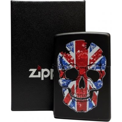 Zippo schwarz color "British Flag Skull" – Hledejceny.cz