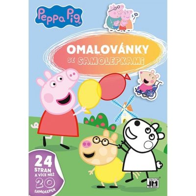 Omalovánky A4 se samolepkami Peppa Pig – Zbozi.Blesk.cz