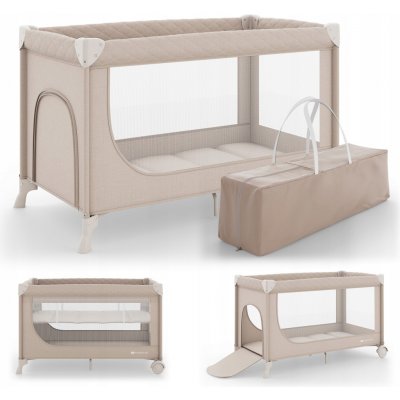 Kinderkraft cestovní postýlka LEODY UP beige – Hledejceny.cz