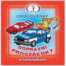 Dopravní prostředky Omalovánky se samolepkami A5