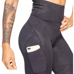 Better Bodies legíny High Waist Black Camo černé