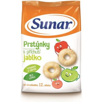 Sunar Dětský snack jablkové prstýnky 50 g