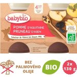 Babybio Jablko švestka 2 x 130 g – Zbozi.Blesk.cz