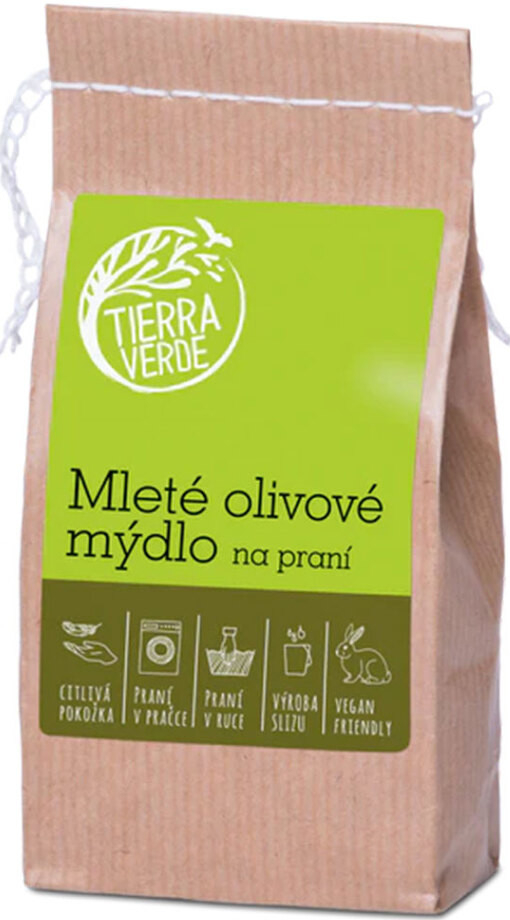 Tierra Verde mleté olivové mýdlo na praní 200 g od 116 Kč - Heureka.cz