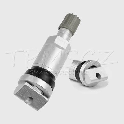 TPMS-15 náhradní ventil pro TPMS senzory - kovový šedý – Hledejceny.cz