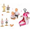 Výbavička pro panenky Smoby Prebaľovací vozík pre bábiku Baby Nurse s postieľkou+bábika+3ks šaty 220316-5