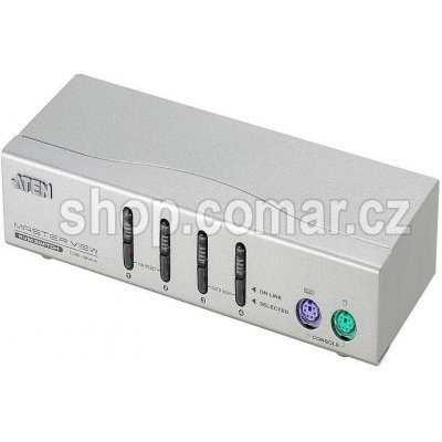 Aten CS-84AC KVM přepínač 4-port KVM PS/2 , 1.2m kabely – Zbozi.Blesk.cz