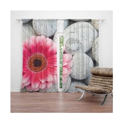 Sablio Závěs Gerbera na kamenech: 2ks 140x250cm – Hledejceny.cz