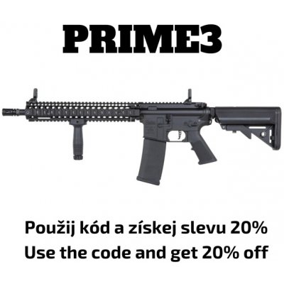 Specna Arms SA Daniel Defence® MK18 BLOCK 2 (SA-P26 Prime™ HAL ETU) s bezuhlíkovým motorem - Černá – Zboží Mobilmania