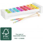 Small Food dřevěný xylofón bílý – Zboží Dáma