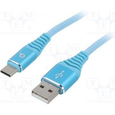 Gembird CC-USB2B-AMCM-1M-VW USB 2.0, USB A vidlice, USB C vidlice, zlacený, 1m – Zboží Mobilmania