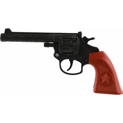 Teddies Revolver pistole na kapsle 8 ran plast 20cm na kartě 15x25x3cm – Zbozi.Blesk.cz