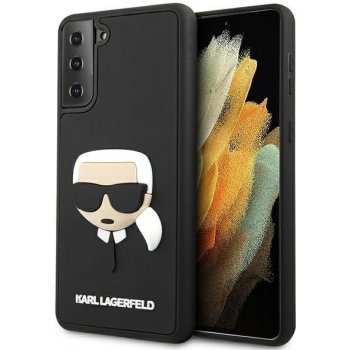 Pouzdro Karl Lagerfeld Samsung Galaxy S21 5G 3D rubber Karl`s head černé