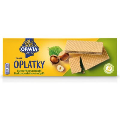 Opavia Zlaté Oplatky oříškové 146 g – Hledejceny.cz