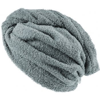 Xpose froté turban na vlasy Verona 30 x 75 cm světle šedá