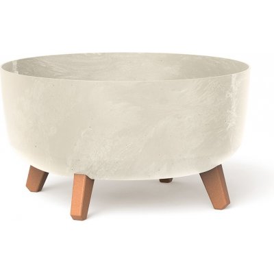 Prosperplast Květináč GRACIA LOW BETON EFFECT pískový 23,5 cm – Hledejceny.cz