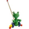 Dřevěná hračka Babu žába na tyči
